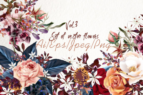 Beautiful Wedding Bouquets Set Vol.3: A Detailed Vector Resource for Creative Professionals