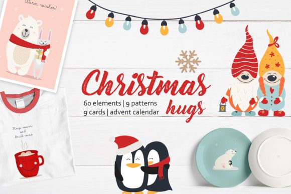 Christmas Hugs Collection: A Warm and Versatile Design Resource for Creatives
