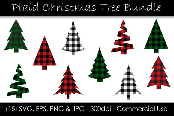 Christmas Tree Buffalo Check Bundle