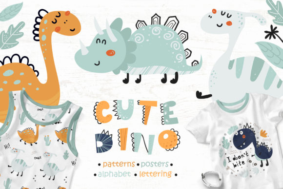 Cute Dinosaurs Font