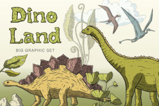 Dino Land Big Graphic Set