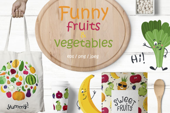 Funny Fruits Vegetables: A Creative Resource for Fun and Practical Design