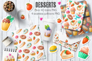 Hand Drawn Desserts Clipart: A Creative Resource for Modern Designers
