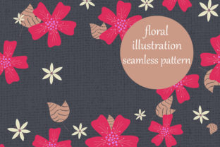 Hand Drawn Textured Flowers Pattern: A Versatile Design for Creative Projects