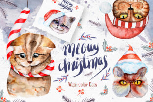 Meowy Christmas Watercolor Collection: A Creative Resource for Modern Designers