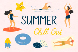 Summer Chill Out Hand Drawn Summer Elements