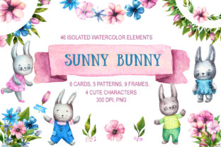 Sunny Bunny Watercolor Clip Art Set: A Creative Resource for Designers and Artists