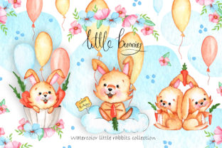 Watercolor Little Bunnies Illustrations: A Versatile Resource for Creative Projects